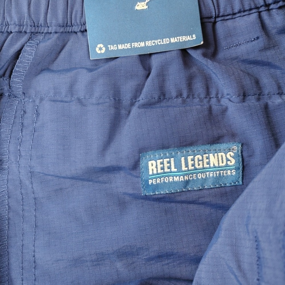Reel Legends Tarpon Performance Shorts Mens XL Blue 7.5" Inseam Lightweight - Picture 11 of 16